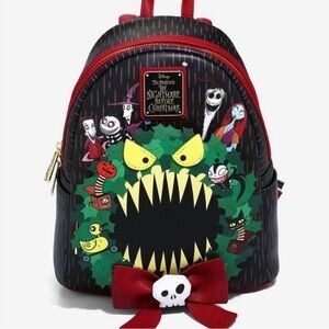 Loungefly Nightmare Before Christmas Wreath Backpack - NWT
